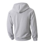 1/4 Zip Hoodie // Light Grey (XS)