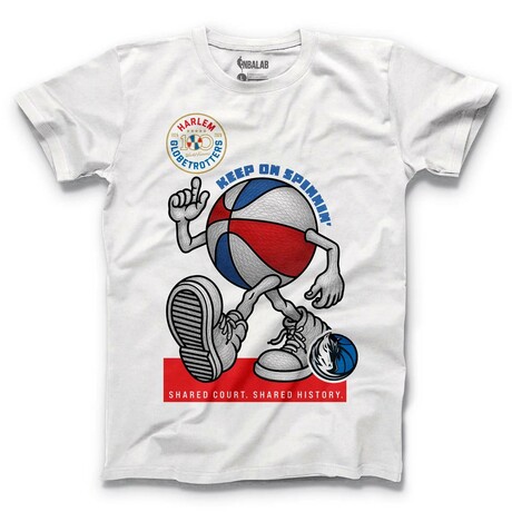 Dallas Mavericks x Harlem Globetrotters Keep on Spinning T-Shirt (S)