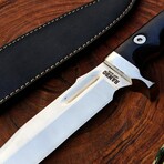 The Rambo Last Blood  // Bowie Knife // Black G10 Micarta Scales