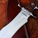 The Rambo V Last Blood  // Heartstopper // Brown G10 Micarta Scales