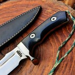 The Rambo Last Blood  // Bowie Knife // Black G10 Micarta Scales