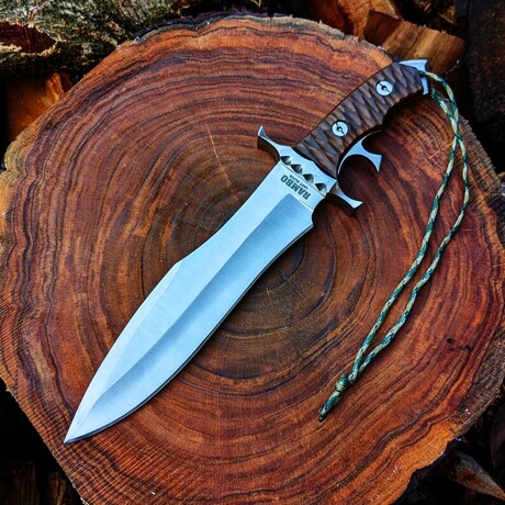 The Rambo V Last Blood  // Heartstopper // Brown G10 Micarta Scales