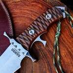 The Rambo V Last Blood  // Heartstopper // Brown G10 Micarta Scales