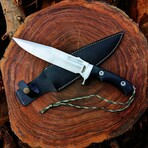 The Rambo Last Blood  // Bowie Knife // Black G10 Micarta Scales