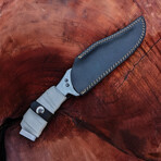 The Dune 2  // Set Of 2 Feyd Rautha Knives // B&W Leather Wrapped on Steel