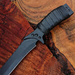 The Dune 2  // Set Of 2 Feyd Rautha Knives // B&W Leather Wrapped on Steel