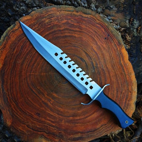 The Walking Dead  // Negan Bowie Knife // Black G10 Micarta