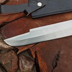 The Predator  // Straight Back Knife // Black G10 Micarta Scales