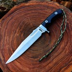 The Rambo Last Blood  // Bowie Knife // Black G10 Micarta Scales
