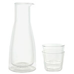 Rocks Set Clear Carafe + 2 Glasses