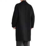 Double Breasted Trench Coat // Black (S)