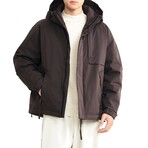 Hooded Insulated Jacket // Coffee (XS)