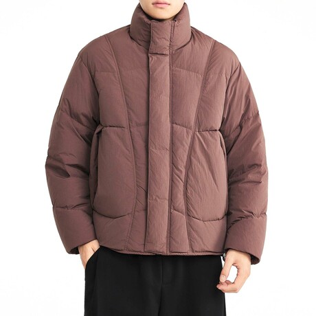Puffer Jacket // Purplish-red (XS)