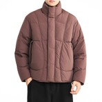 Puffer Jacket // Purplish-red (XS)