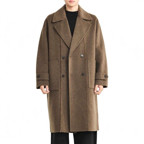 Double Breasted Trench Coat // Olive green (XS)