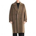 Double Breasted Trench Coat // Olive green (XS)