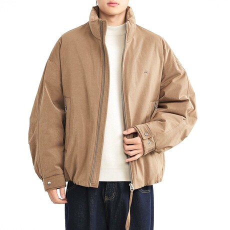 High Collar Jacket // Khaki (XS)