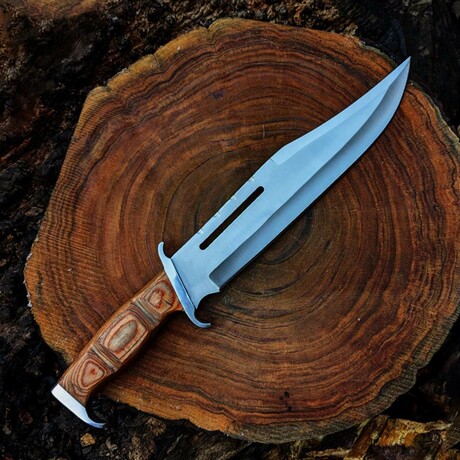 The Rambo 3 "Bowie Knife" // Brown Dense Wood