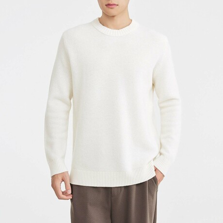 Crewneck Sweater // White (XS)