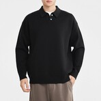 Collared Sweater // Black (S)