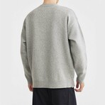 Brushed Knit Henley // Light gray (S)