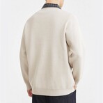 Henley Pullover Sweater // Apricot (S)