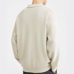 Polo Pullover Sweater // Apricot (S)