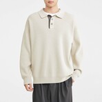 Polo Pullover Sweater // Apricot (S)