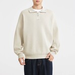 1/4 Zip Sweater // Apricot (XS)