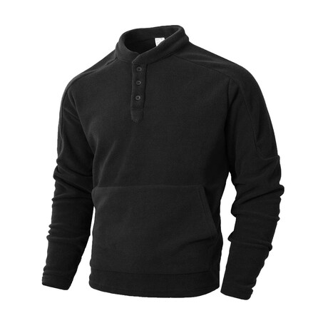 Mockneck Sweatshirt // Black (XS)