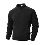 Mockneck Sweatshirt // Black (XS)