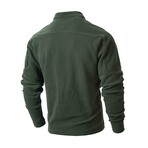 Mockneck Sweatshirt // Dark green (M)