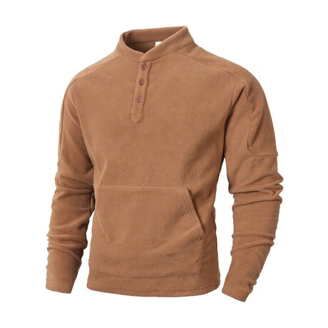 Mockneck Sweatshirt // Khaki (XS)