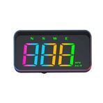 GPS Head-Up Speedometer Display — Large Font, Auto-Brightness & MPH Speed