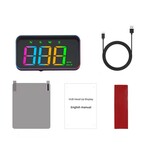 GPS Head-Up Speedometer Display — Large Font, Auto-Brightness & MPH Speed