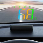 GPS Head-Up Speedometer Display — Large Font, Auto-Brightness & MPH Speed