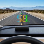 GPS Head-Up Speedometer Display — Large Font, Auto-Brightness & MPH Speed