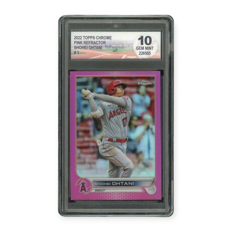 Shohei Ohtani // 2022 Topps Chrome Pink Refractor // DGA 10 GM