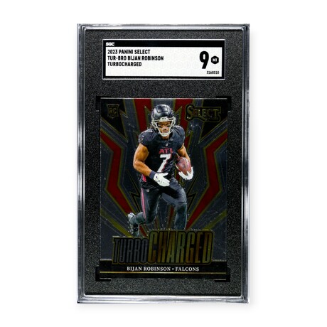 Bijan Robinson // 2023 Panini Select Turbocharged // RC // SGC 9 Mint