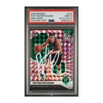 Payton Pritchard // 2020 Panini Mosaic Pink Swirl Signed RC #10/11 // PSA 9