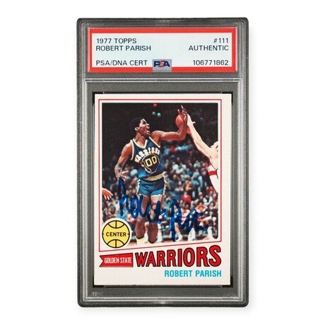 Robert Parish // 1977 Topps Signed // RC // PSA Authentic