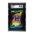 Puka Nacua // 2024 Panini Prizm Hype Green // SGC 9.5 Mint+