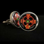 United Kingdom // Northern Ireland Celtic Cross, One Pound // Coin Cufflink