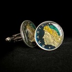 Brazil // Effigy of Republic 5 Centavos // Coin Cufflink