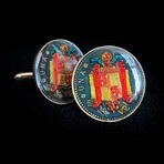 Spain // Coat of Arms Peseta // Coin Cufflink