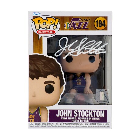 John Stockton // Utah Jazz // Signed NBA Funko Pop #194