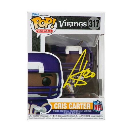 Cris Carter // Minnesota Vikings // Signed NFL Funko Pop #317