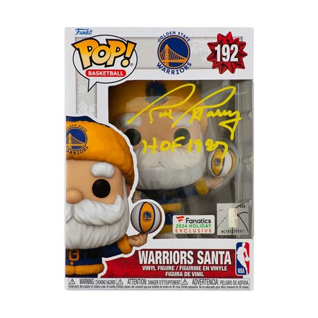 Rick Barry // Golden State Warriors // Signed SANTA Funko Pop #192