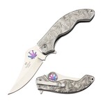 Spring Assisted Knife // SE-5267SL // 4/20 (Silver)