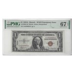 1935 A $ 1 WWII Emergency Issue PMG 67 # 025